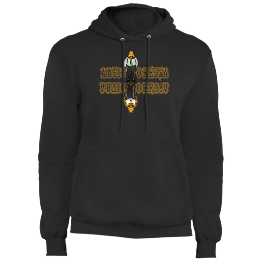 ArtichokeUSA Custom Design. Façade: (Noun) A false appearance that makes someone or something seem more pleasant or better than they really are.  Fleece Pullover Hoodie