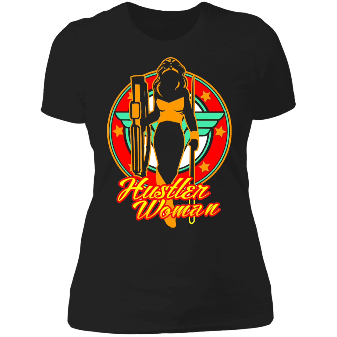 The GHOATS Custom Design #15. Hustler Woman. Ladies' Boyfriend T-Shirt