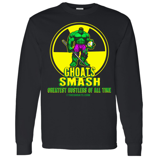 The GHOATS Custom Design. #13. GHOATS SMASH. LS T-Shirt 5.3 oz.