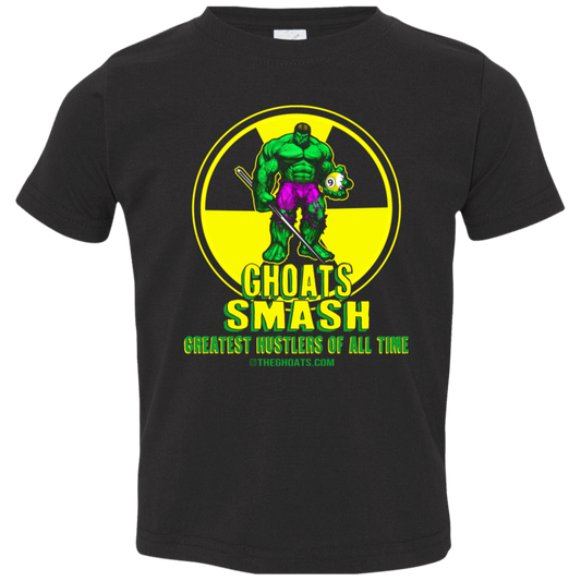 The GHOATS Custom Design. #13. GHOATS SMASH. Toddler Jersey T-Shirt