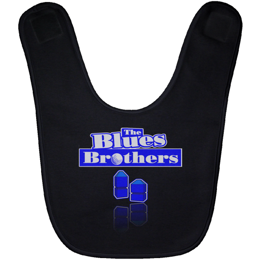 OPG Custom Design #3. Blue Tees Blues Brothers Fan Art. Baby Bib