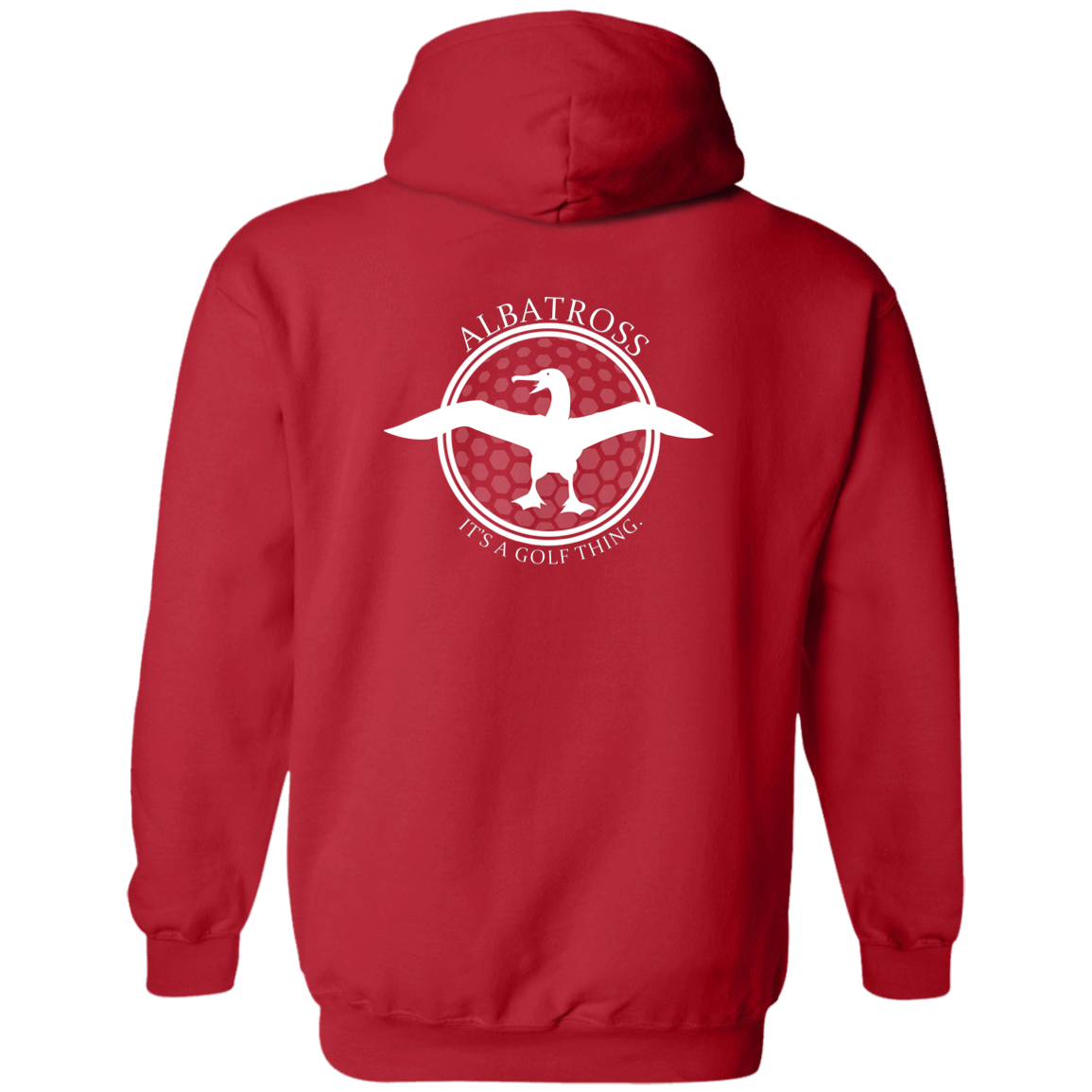 OPG Custom Artwork #1. Albatross. It's a golf thing. Zip Up Hooded Sweatshirt