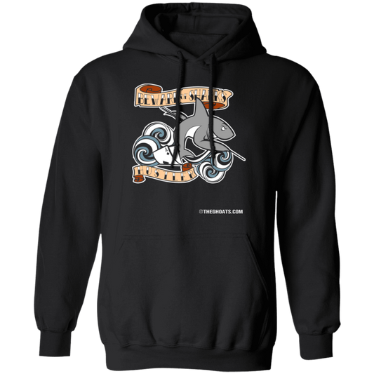 The GHOATS Custom Design #3. Beware of Sharks. Pool/Card Shark. Basic Pullover Hoodie