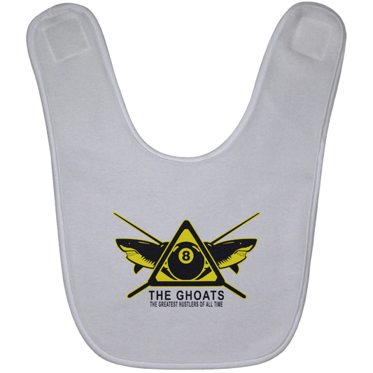 The GHOATS custom design #31. Shark Sighted. Male Pool Shark. Shoot At Your Own Risk. Pool / Billiards. Baby Bib