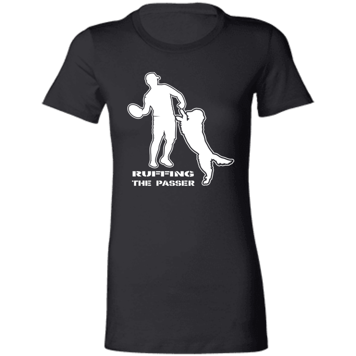 ArtichokeUSA Custom Design. Ruffing the Passer. Golden Lab Edition. Ladies' Favorite T-Shirt