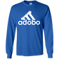 ArtichokeUSA Custom Design. Adobo. Adidas Parody. Youth LS T-Shirt