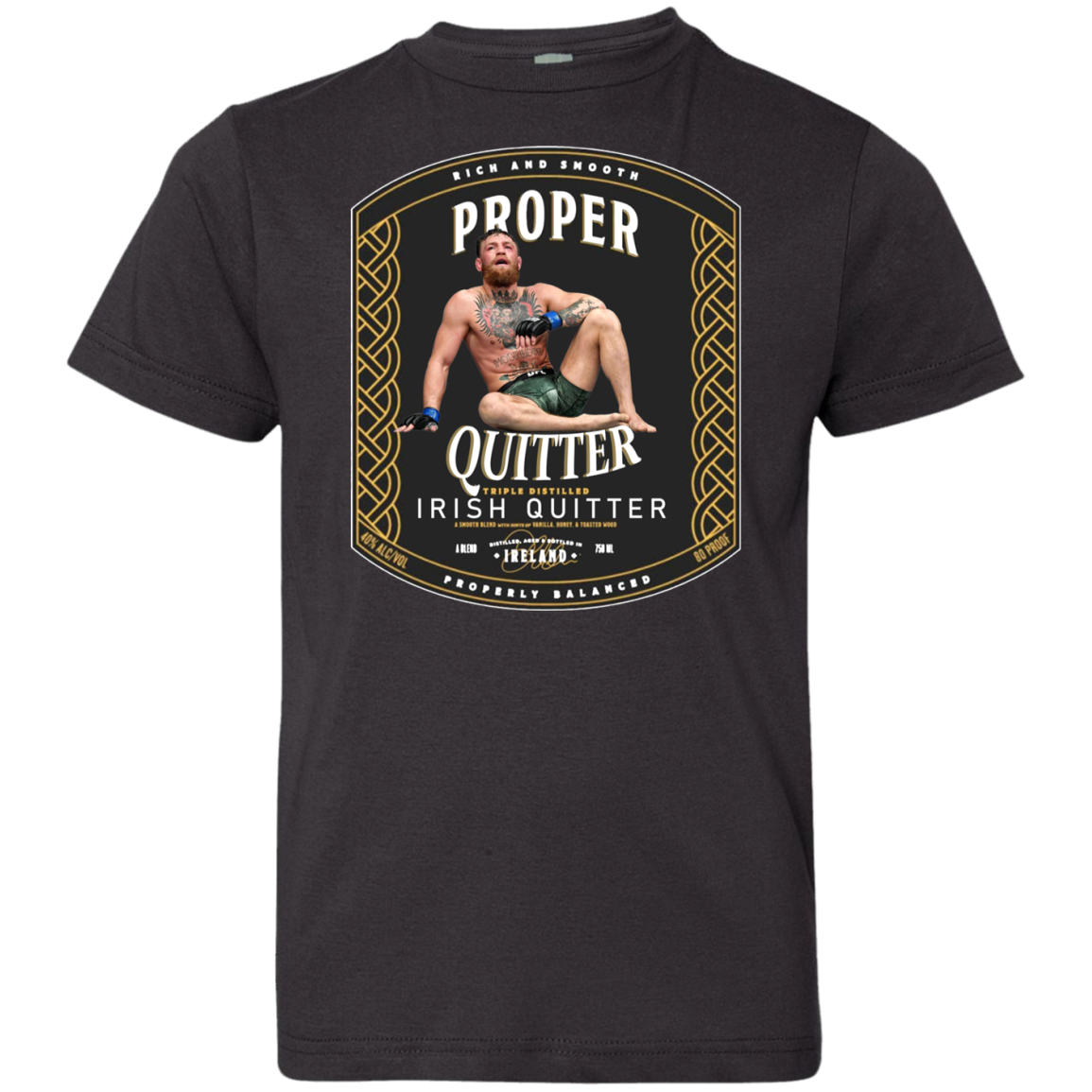 Artichoke Fight Gear Custom Design #15. Proper Quitter. Youth Jersey 100% Combed Ringspun Cotton T-Shirt