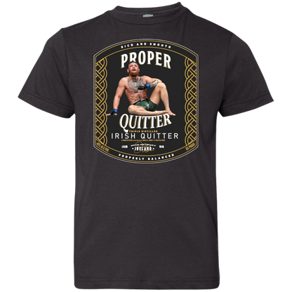 Artichoke Fight Gear Custom Design #15. Proper Quitter. Youth Jersey 100% Combed Ringspun Cotton T-Shirt