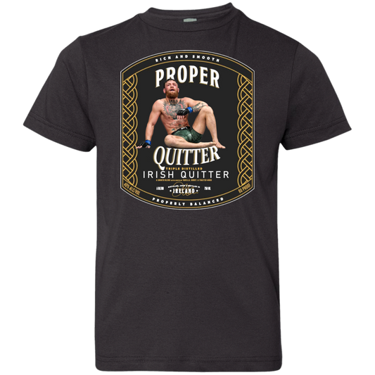 Artichoke Fight Gear Custom Design #15. Proper Quitter. Youth Jersey 100% Combed Ringspun Cotton T-Shirt