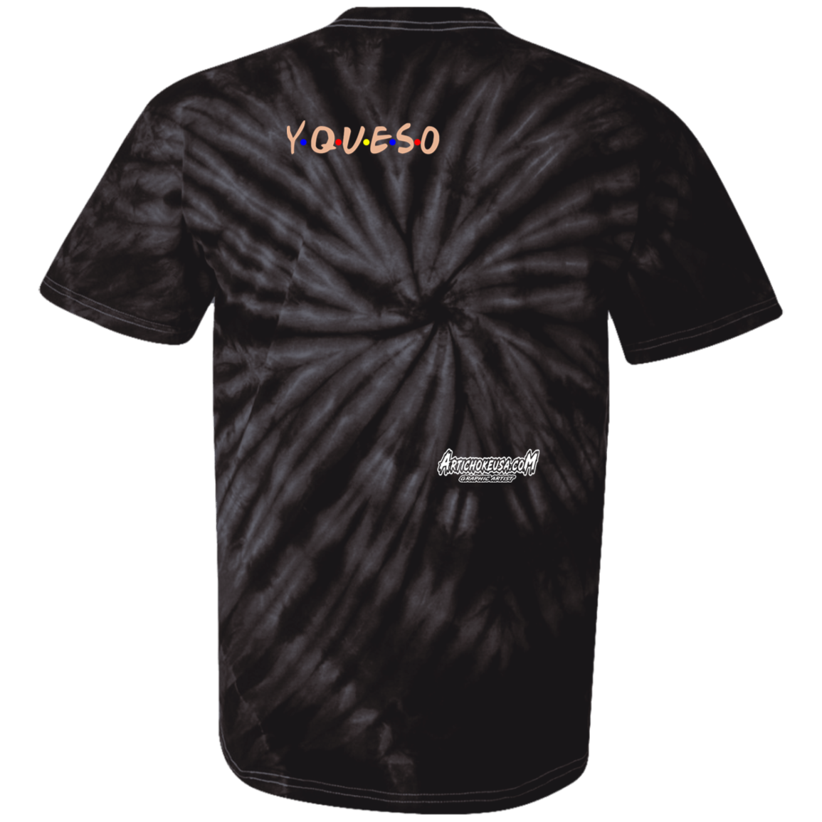 ArtichokeUSA Custom Design. FRIJOLE (CON QUESO). Friends Parody. Youth Tie Dye T-Shirt