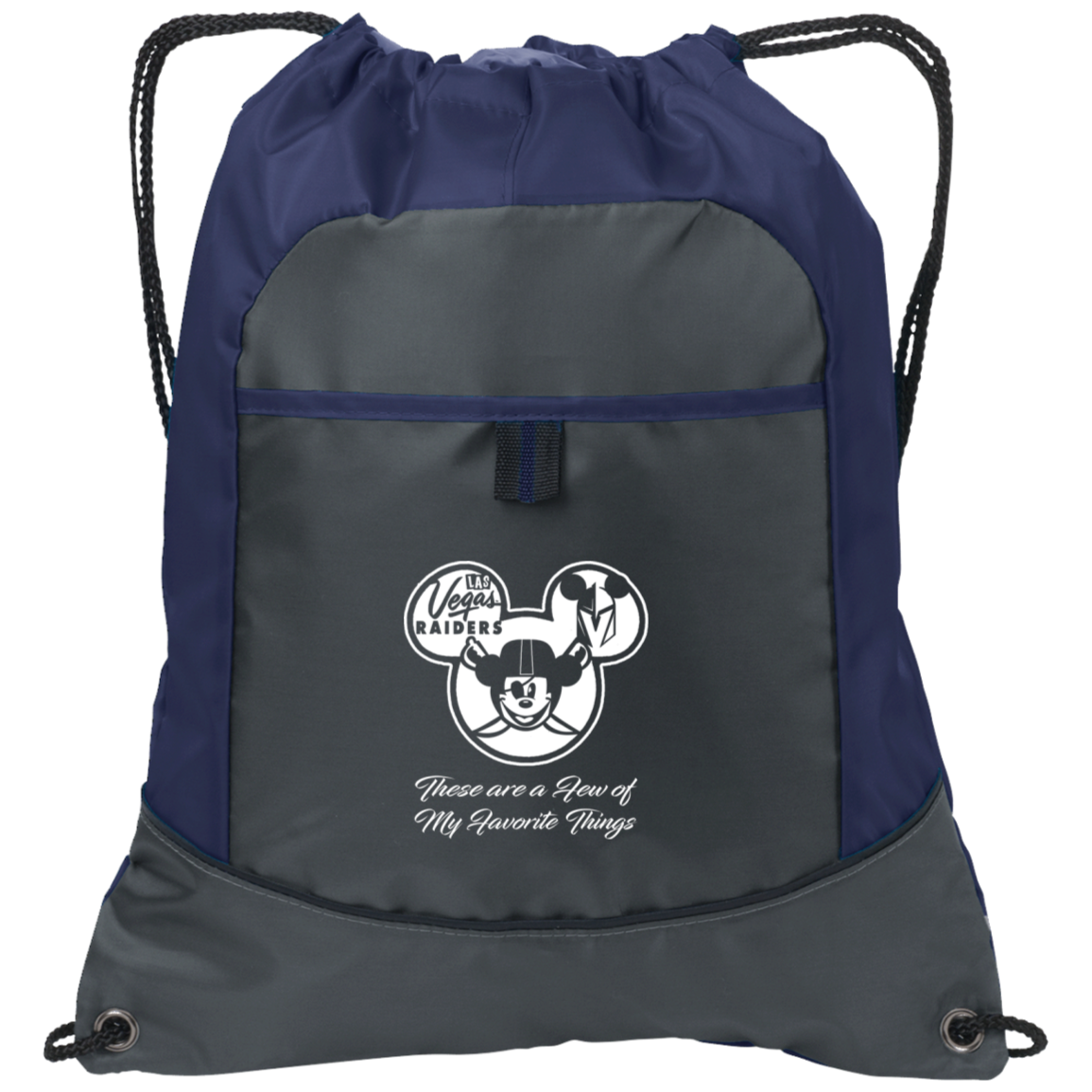 ArtichokeUSA Custom Design. Las Vegas Raiders & Mickey Mouse Mash Up. Fan Art. Parody. Pocket Cinch Pack