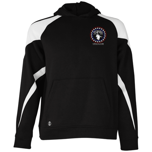 OPG Custom Design #18. Weapons of Grass Destruction. Youth Athletic Colorblock Fleece Hoodie