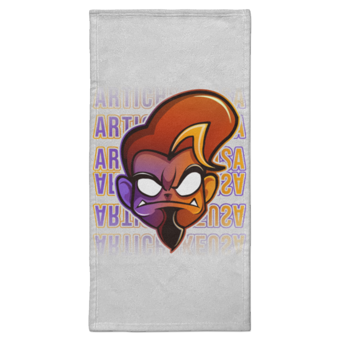 ArtichokeUSA Character and Font design. Let's Create Your Own Team Design Today. Arthur. Towel - 15x30