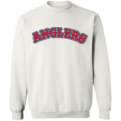 ArtichokeUSA Custom Design. Anglers. Southern California Sports Fishing. Los Angeles Angels Parody. Crewneck Pullover Sweatshirt