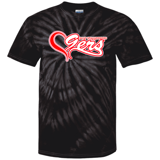 ArtichokeUSA Custom Design #50. 9ers Love. SF 49ers Fan Art. Let's Make Your Own Custom Team Shirt. Tie Dye 100% Cotton T-Shirt