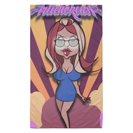 ArtichokeUSA Character and Font Design. Let’s Create Your Own Design Today. Blue Girl. Towel - 35x60