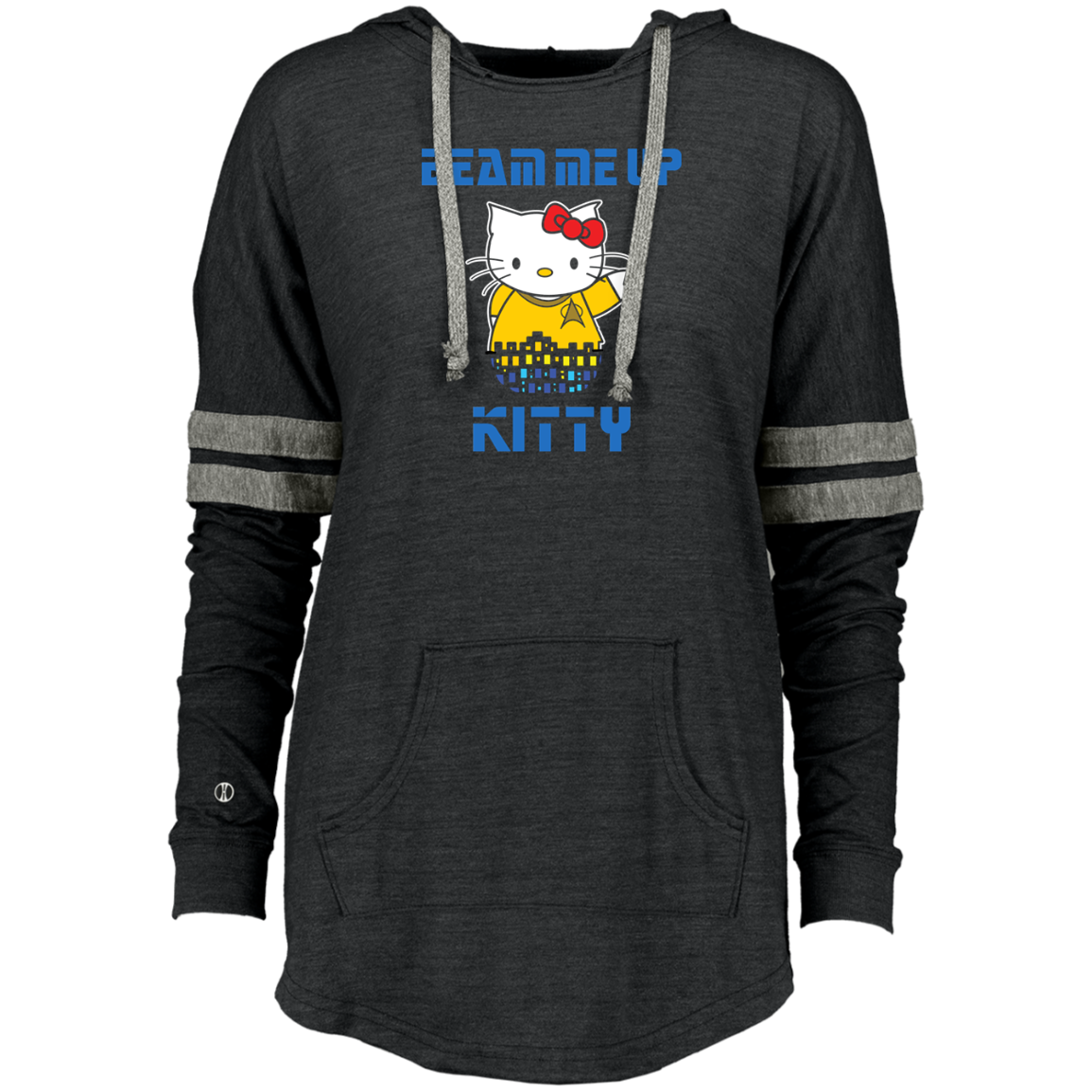 ArtichokeUSA Custom Design. Beam Me Up Kitty. Fan Art / Parody. Ladies' Hooded Low Key Pullover