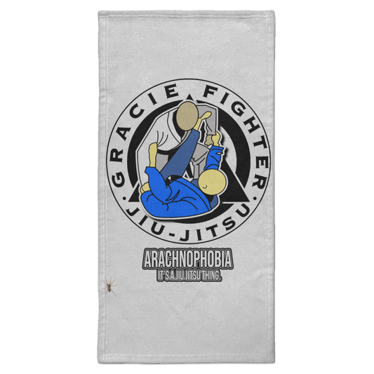 Artichoke Fight Gear Custom Design #1. Arachnophobia: Fear of Spiders. Spider Guard. It's a Jiu Jitsu Thing. Towel - 15x30
