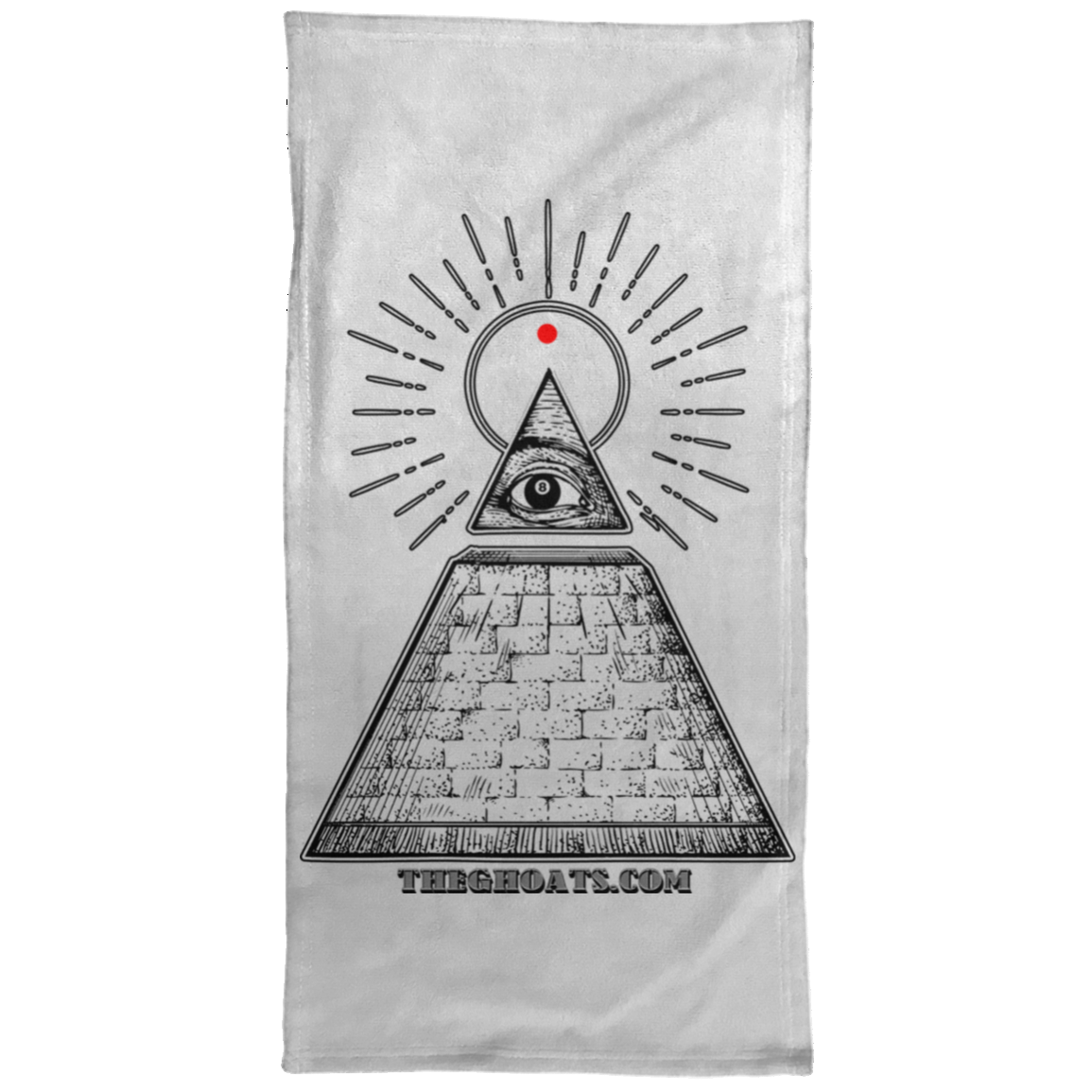 The GHOATS custom design #10. All Seeing Eye. Towel - 15x30