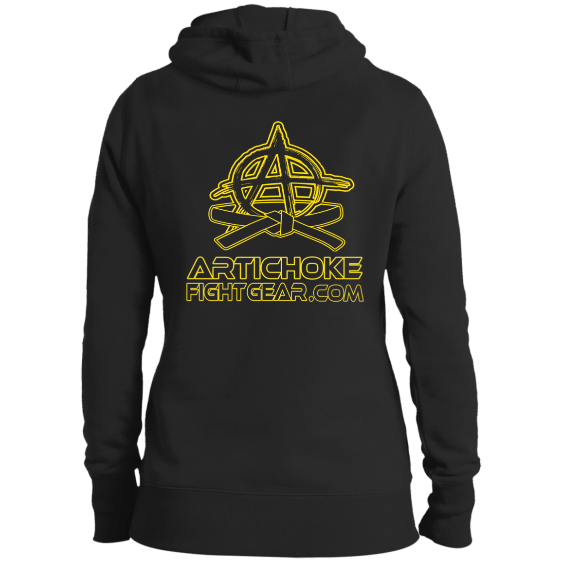 Artichoke Fight Gear Custom Design #7. Choking Hazard. Ladies' Pullover Hooded Sweatshirt