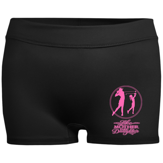ZZZ#07 OPG Custom Design. Like Mother like Daughter. Ladies' Fitted Moisture-Wicking 2.5 inch Inseam Shorts