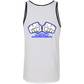 OPG Custom Design #3. Blue Tees Blues Brothers Fan Art. 2 Tone Tank 100% Combed and Ringspun Cotton