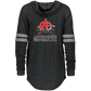 Artichoke Fight Gear Custom Design #19. Sticks and Stones. Ladies Hooded Low Key Pullover