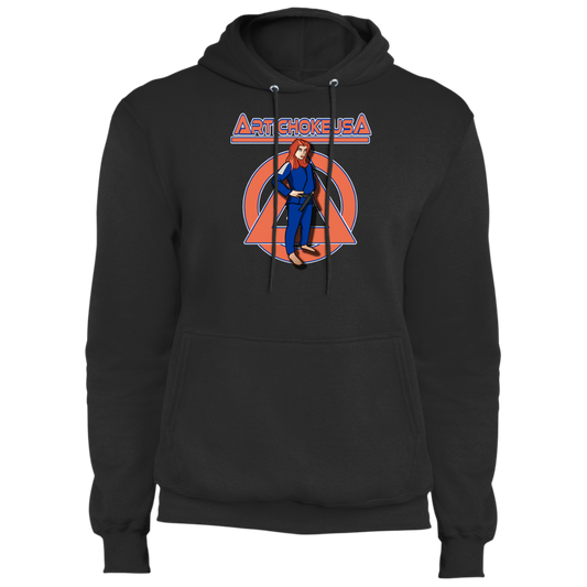 ArtichokeUSA Character and Font design. Let's Create Your Own Team Design Today. Amber. Fleece Pullover Hoodie