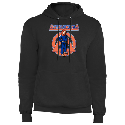 ArtichokeUSA Character and Font design. Let's Create Your Own Team Design Today. Amber. Fleece Pullover Hoodie