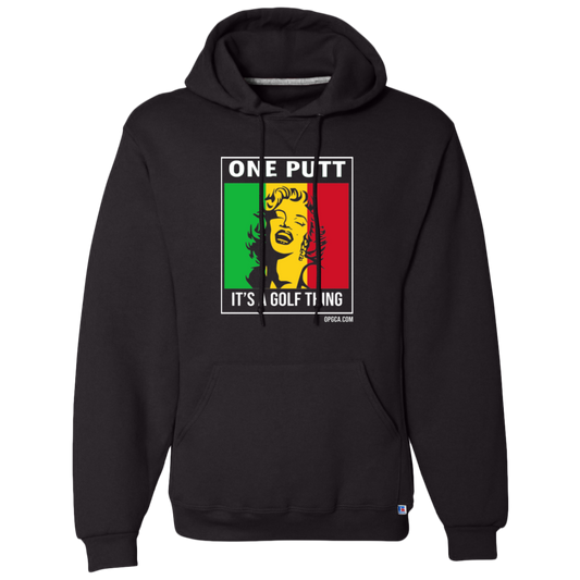 OPG Custom Design #22. One Putt / One Love Parody with Fan Art. Female Edition. Dri-Power Fleece Pullover Hoodie