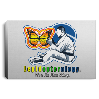 Artichoke Fight Gear Custom Design #7. Lepidopterology: The study of butterflies and moths. Butterfly Guard. It's a Jiu Jitsu Thing. Brazilian Edition. Landscape Canvas .75in Frame