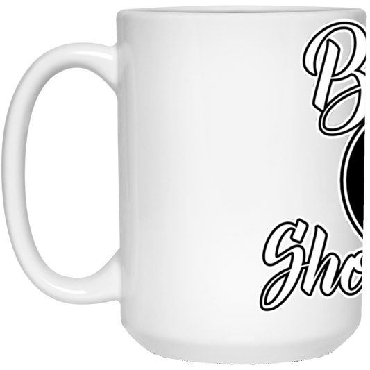 The GHOATS Custom Design #2. Baller. Shot Caller. 15 oz. White Mug