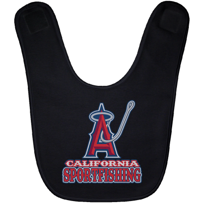 ArtichokeUSA Custom Design #4. California Anglers.California Sportsfishing. Angels of Anaheim from Orange County in California Parody. Baby Bib
