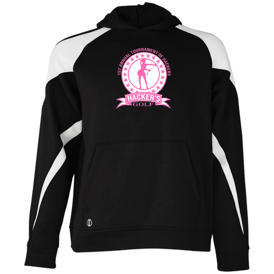 ZZZ#20 OPG Custom Design. 1st Annual Hackers Golf Tournament. Ladies Edition. Youth Athletic Colorblock Fleece Hoodie