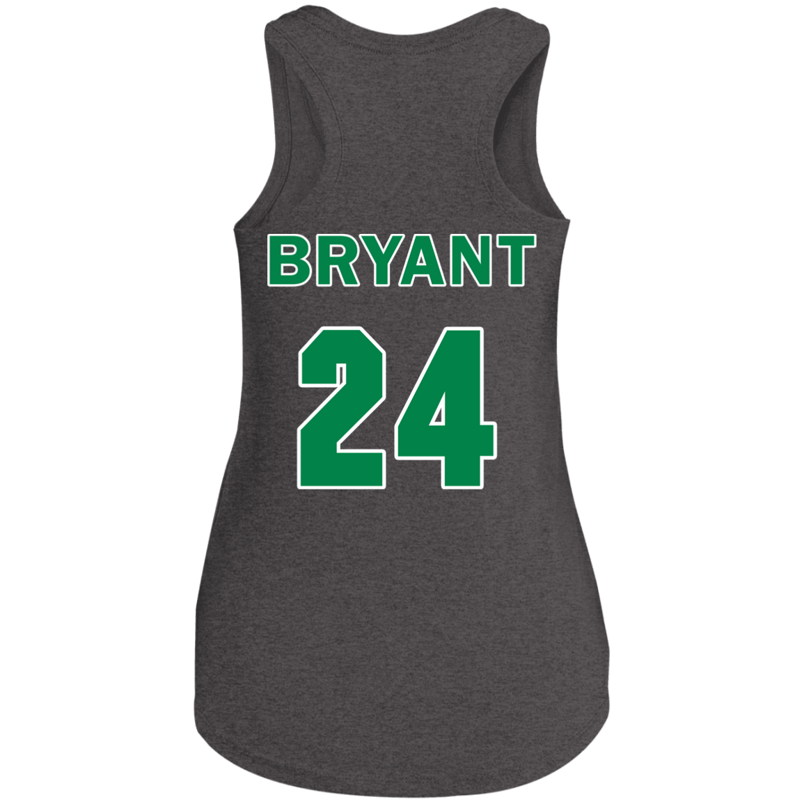 ArtichokeUSA Custom Design. RIP Kobe. Mamba Forever. Celtics / Lakers Fan Art Tribute. Ladies' Tri Racerback Tank