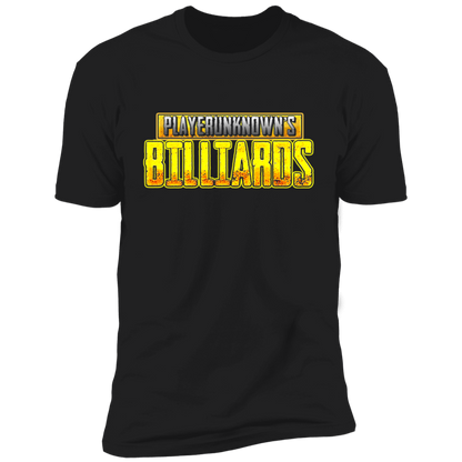 The GHOATS Custom Design. #27 PlayerUnknown's Billiards. PUBG Parody. Premium Short Sleeve T-Shirt