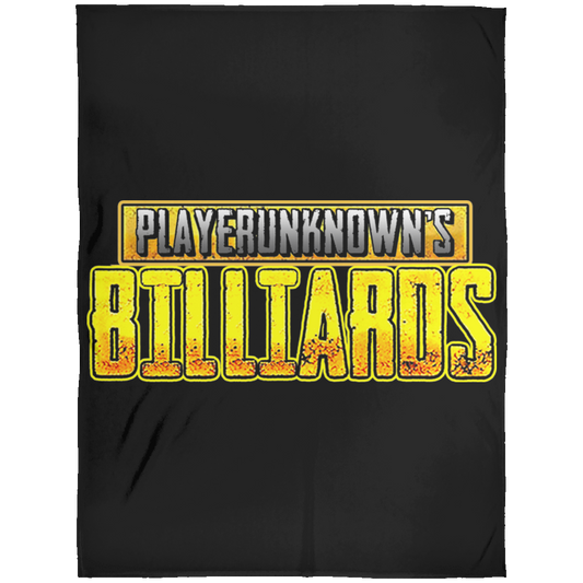 The GHOATS Custom Design. #27 PlayerUnknown's Billiards. PUBG Parody. Fleece Blanket 60x80