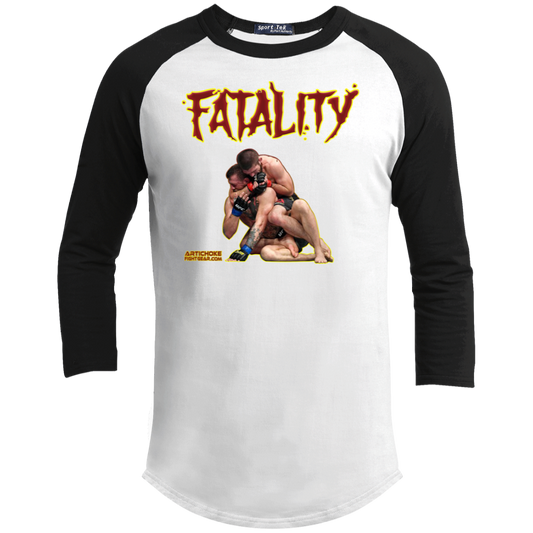 Artichoke Fight Gear Custom Design #21. FATLAITY! Youth 3/4 Raglan Sleeve Shirt