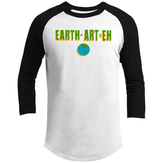 ArtichokeUSA Custom Design. EARTH-ART=EH. Men's 3/4 Raglan Sleeve Shirt