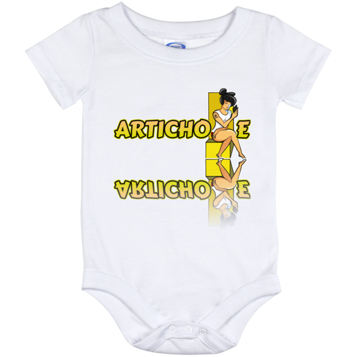 ArtichokeUSA Character and Font Design. Let’s Create Your Own Design Today. Betty. Baby Onesie 12 Month