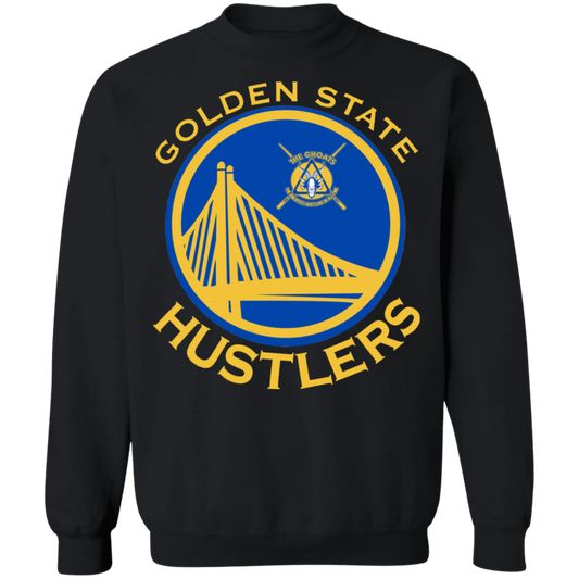 The GHOATS Custom Design. #12 GOLDEN STATE HUSTLERS.	Crewneck Pullover Sweatshirt