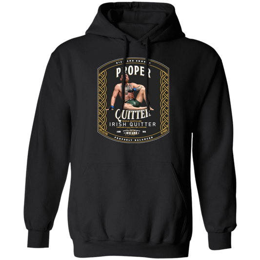 Artichoke Fight Gear Custom Design #15. Proper Quitter. 50/50 Blend Pullover Hoodie