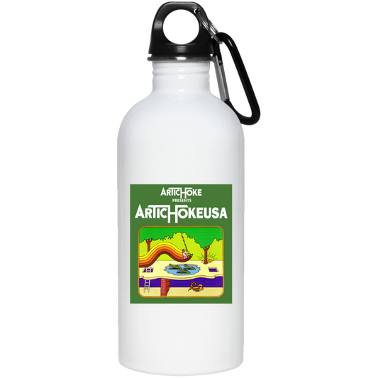 ArtichokeUSA Custom Design. Pitfall Game. Activision Parody. Ladies' Soft Style Hoodie 20 oz. Stainless Steel Water Bottle