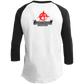 ArtichokeUSA Custom Design. RUN ART.  RUN DMC Parody. 3/4 Raglan Sleeve Shirt