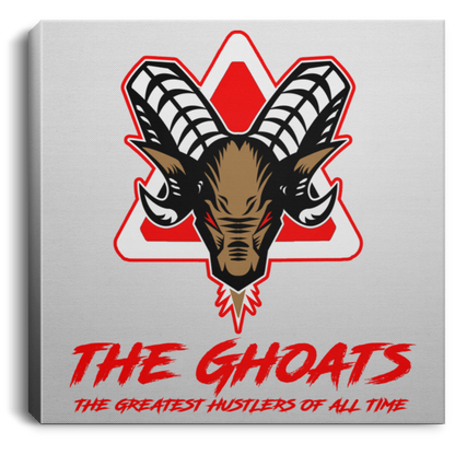 The GHOATS custom design #7. The Best Offence Is A Good Defense. Pool/Billiards. Square Canvas .75in Frame