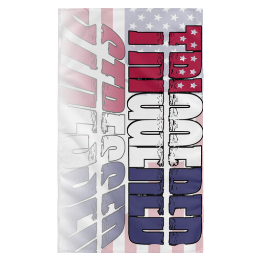 ArtichokeUSA Custom Design. TRIGGERED. STRESSED. Stop the Killing. Wall Flag