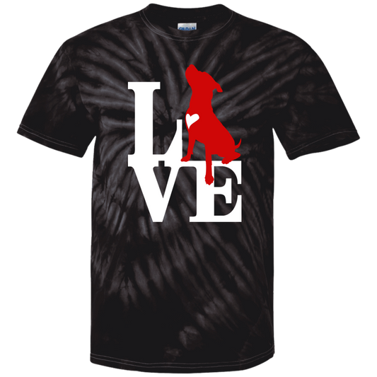 ArtichokeUSA Custom Design. Pitbull Love. 100% Cotton Tie Dye T-Shirt