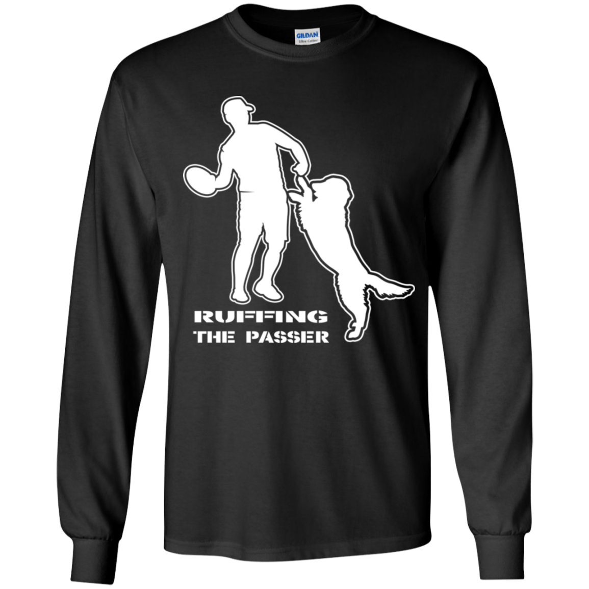 ArtichokeUSA Custom Design. Ruffing the Passer. Golden Lab Edition. Youth LS T-Shirt