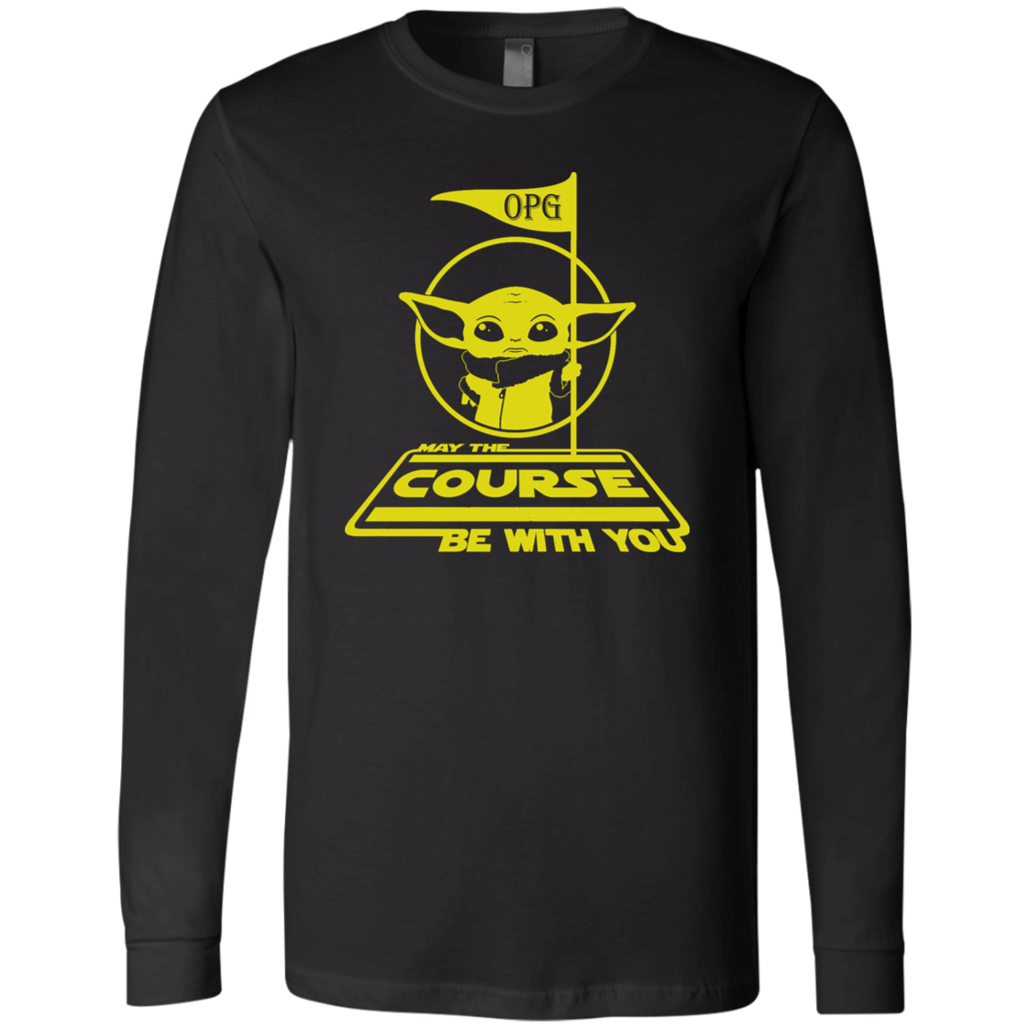 OPG Custom Design #21. May the course be with you. Star Wars Parody and Fan Art. Men's 100% Combed and Ringspun Cotton