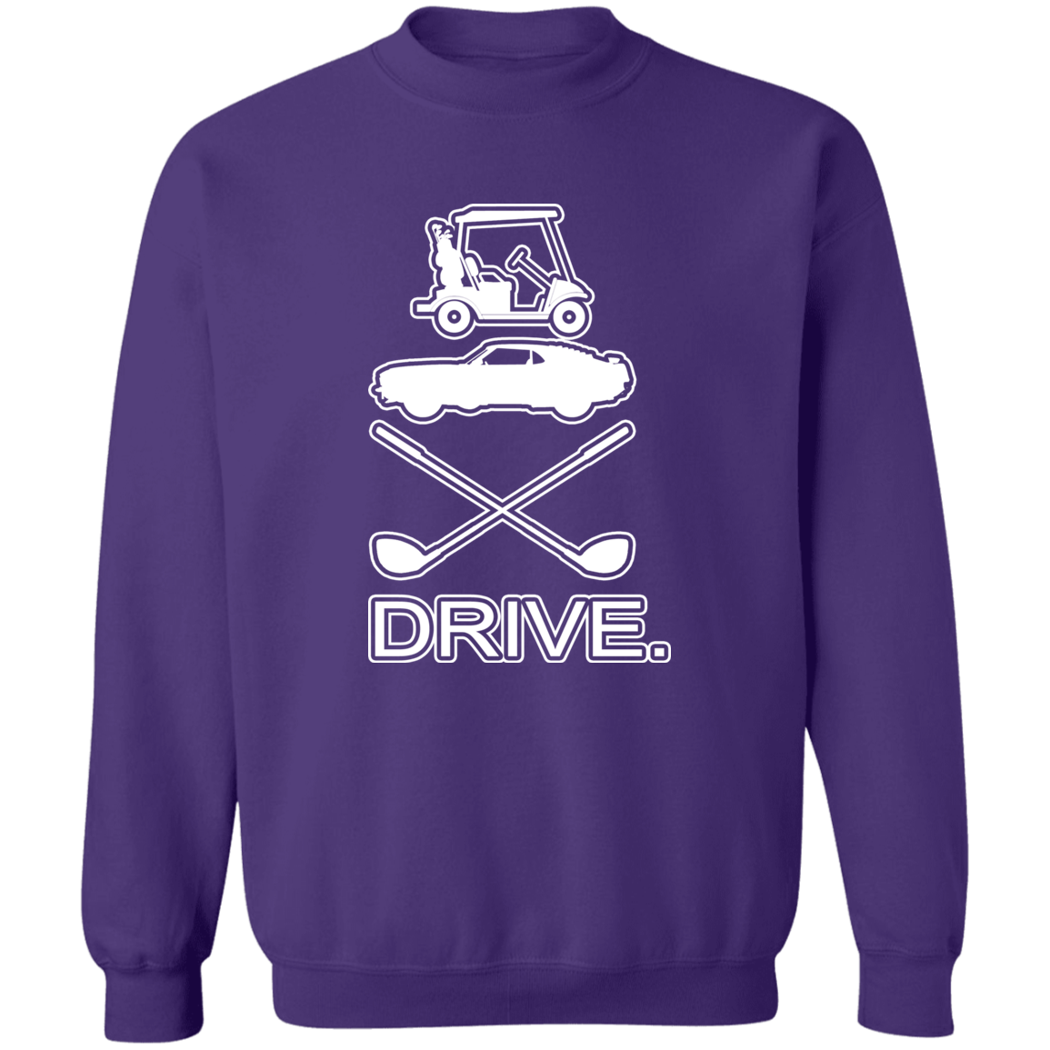 OPG Custom Design #8. Drive. Crewneck Pullover Sweatshirt